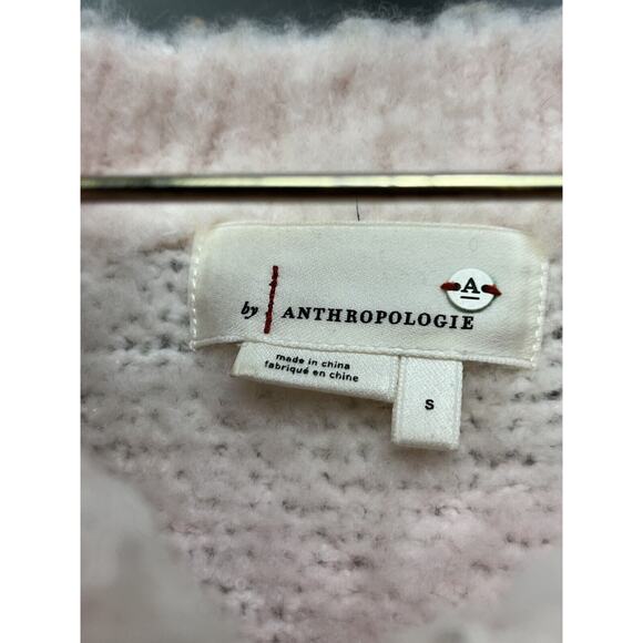 Anthropologie Simone Striped Sunset Sweater Womens small Wool Alpaca Orange Pink - Picture 4 of 6